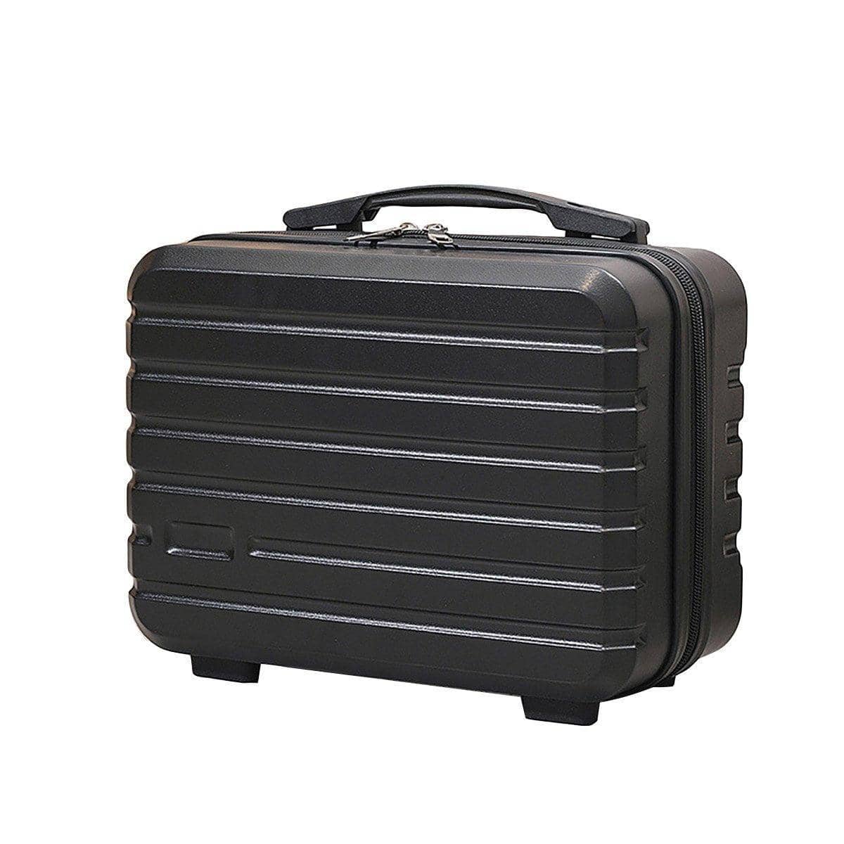 Portable Mini Suitcase Storage Box for Makeup and Travel - Black