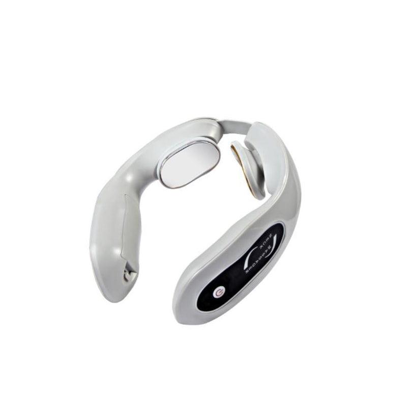 Portable Neck Massager with Heat and Pulse Modes - Grey