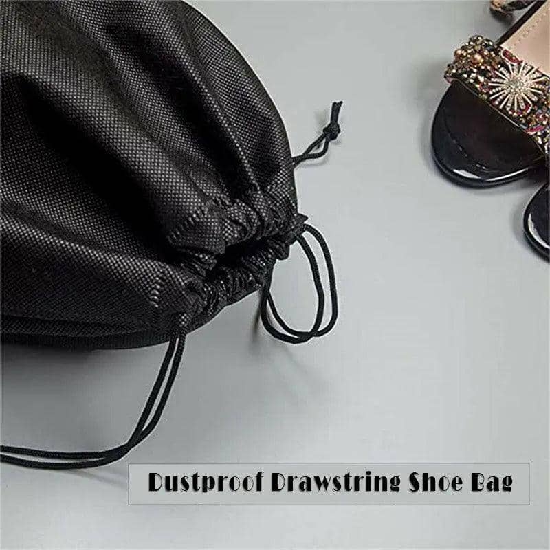 Portable Non Woven Shoe Bag Drawstring Travel Pouch 29 x 36 cm, Pack of 5 - view 5