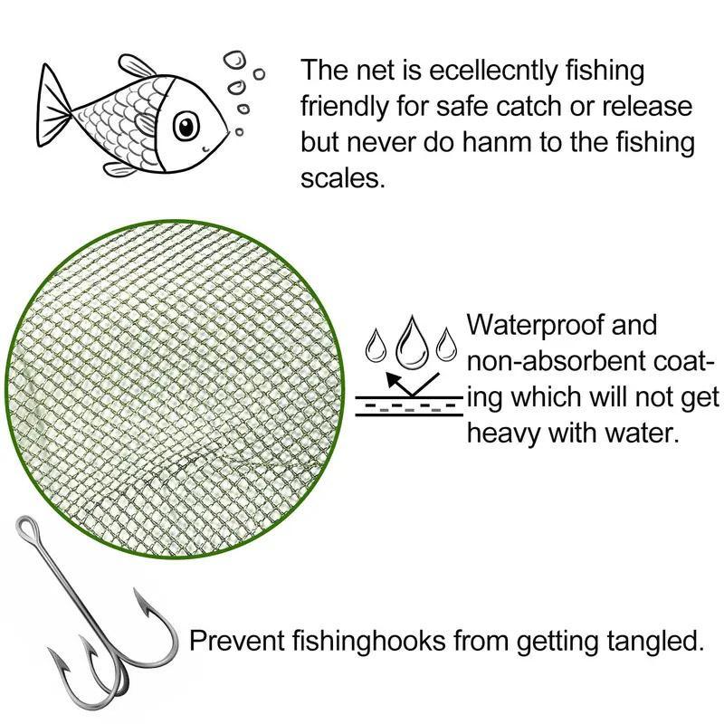 Portable Nylon Mesh Fishing Net Basket for Fish and Crabs - view 5