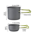 Portable Outdoor Camping Cookware Set with Stove for Hiking, Picnics and Travel - view 3