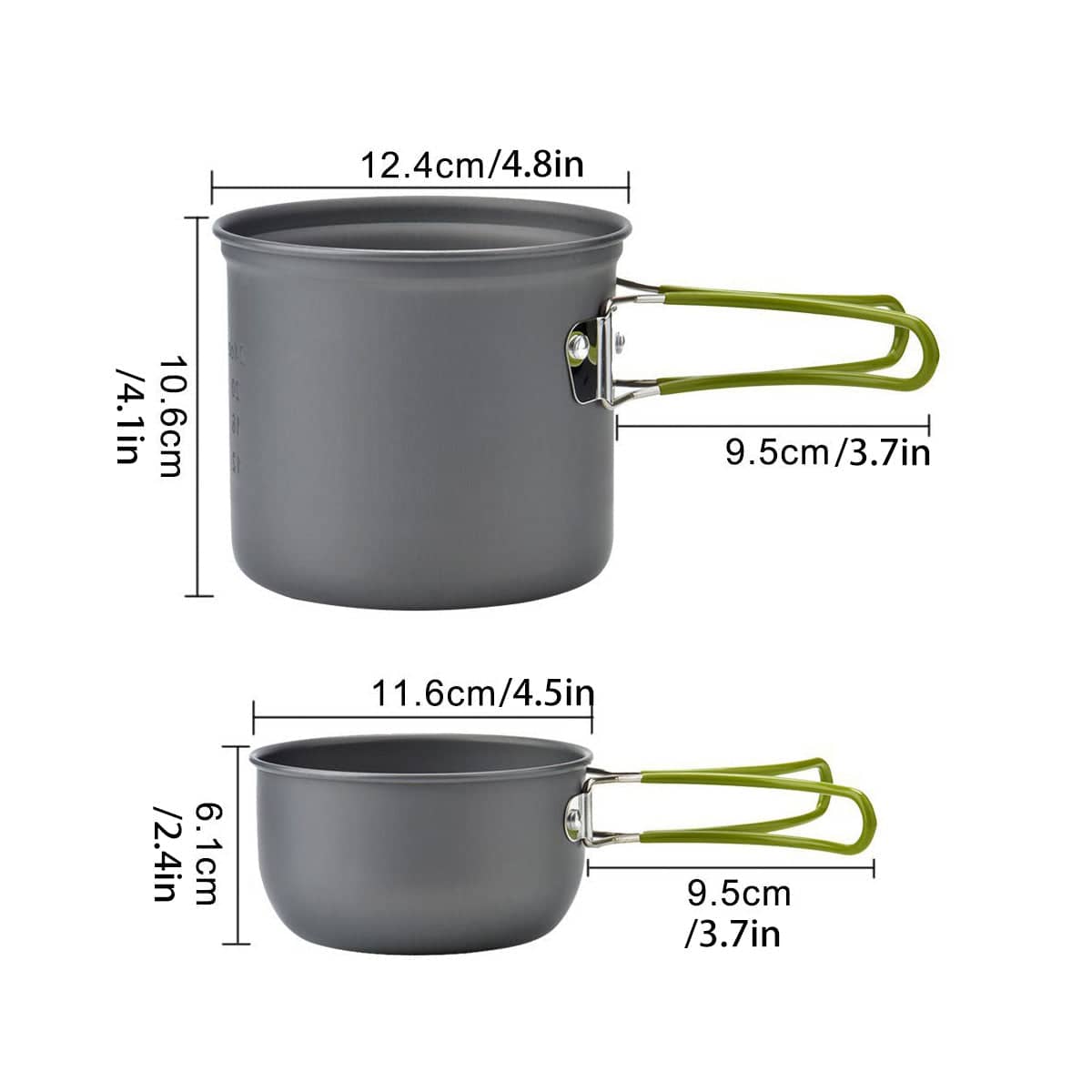 Portable Outdoor Camping Cookware Set with Stove for Hiking, Picnics and Travel - view 3