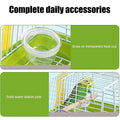Portable Outdoor Parrot Cage for Small Birds with Handle and Food Cup - view 4
