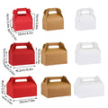 Portable Pastry Boxes with Handle, Pack of 50 - White, Small (6 x 12 x 10cm) - view 4
