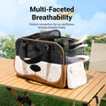 Portable Pet Carrier Tote Bag - Brown, Breathable Mesh for Cats and Small Dogs - view 4