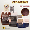 Portable Pet Travel Carrier for Cats, Small Dogs and Rabbits - Orange - view 2