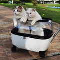 Portable Pet Trolley Carrier Travel Case for Cats and Small Dogs - view 5