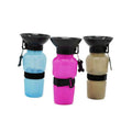 Portable Pet Water Bottle with Bowl, 500ml - Pink - view 3