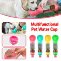 Portable Pet Water Bottle, Dog Travel Bowl and Poop Bag Dispenser - Green - view 2