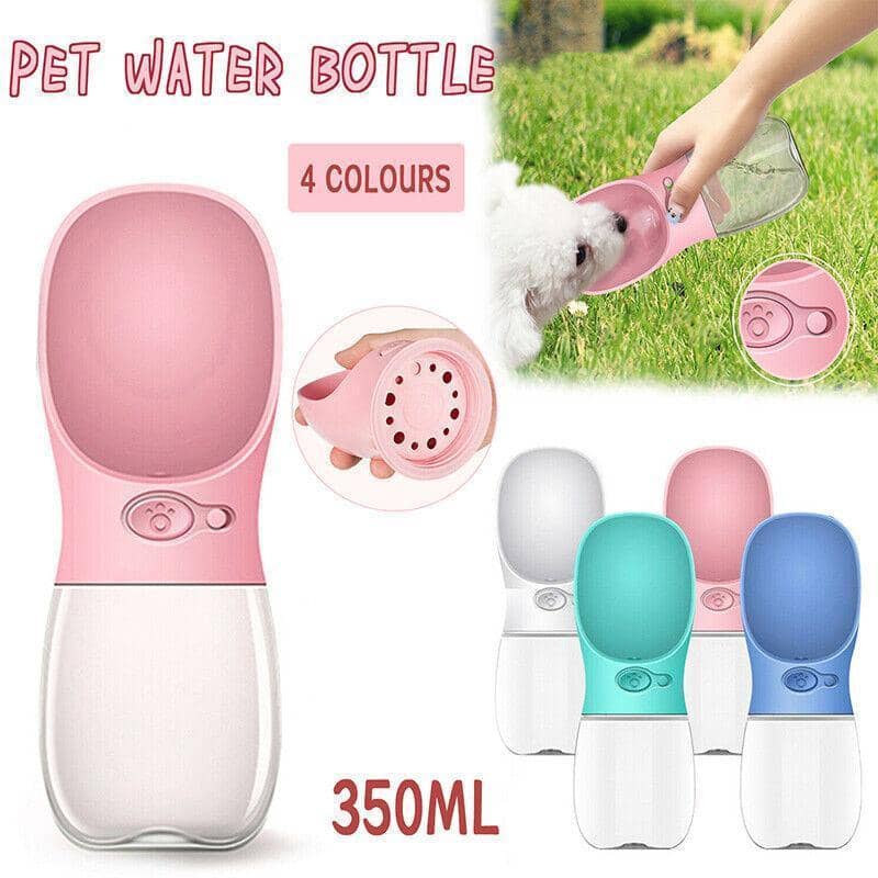 Portable Pet Water Bottle for Dogs and Cats, 350 ml - Green - view 2