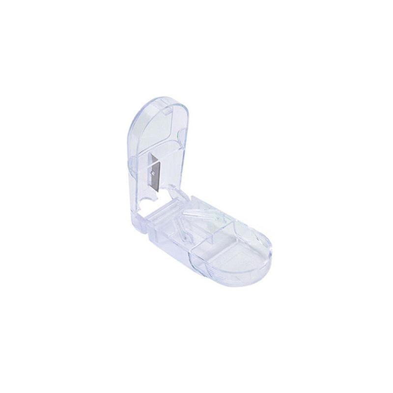 Portable Pill Cutter and Tablet Splitter Storage Box - Clear