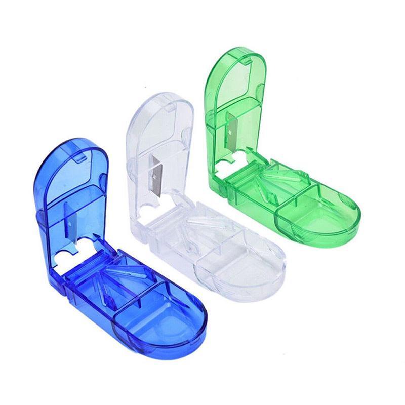 Portable Pill Cutter and Tablet Splitter Storage Box - Clear - view 3