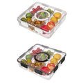 Portable Sealed Fridge Storage Box with 6 Compartments - White - view 3