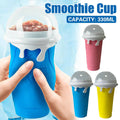 Portable Silicone Smoothie Cup 330ml Leak-Proof Reusable - Blue - view 2