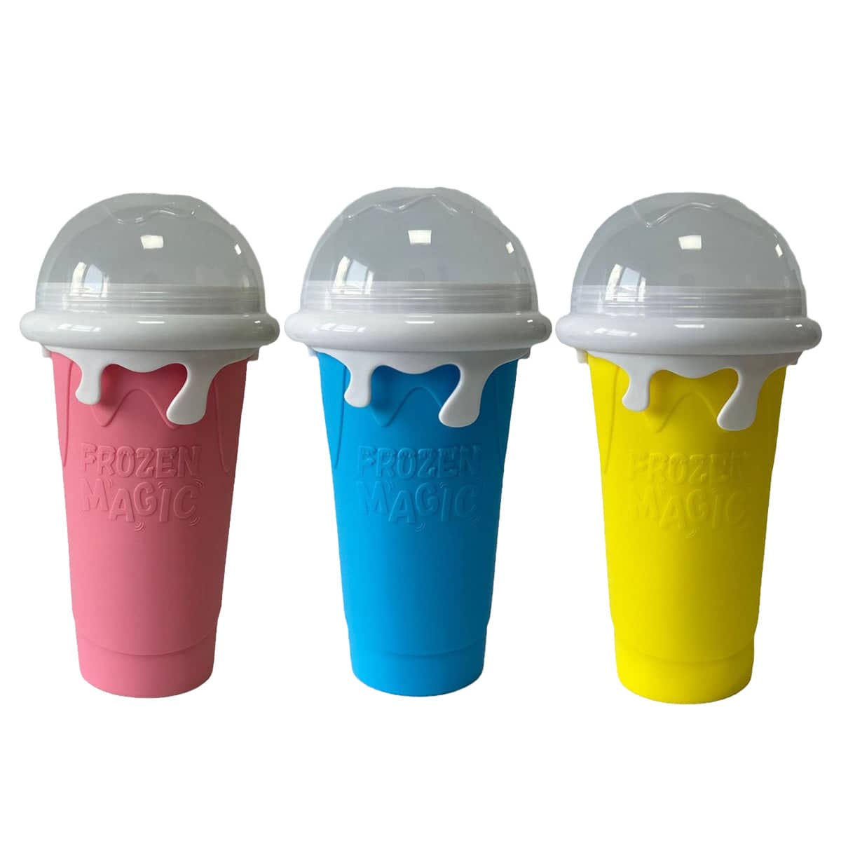 Portable Silicone Smoothie Cup 330ml Leak-Proof Reusable - Blue - view 3