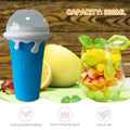Portable Silicone Smoothie Cup 330ml Leak-Proof Reusable - Pink - view 5