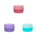 Portable Silicone Travel Storage Box with 4 Compartments and Spoon - Purple - view 3
