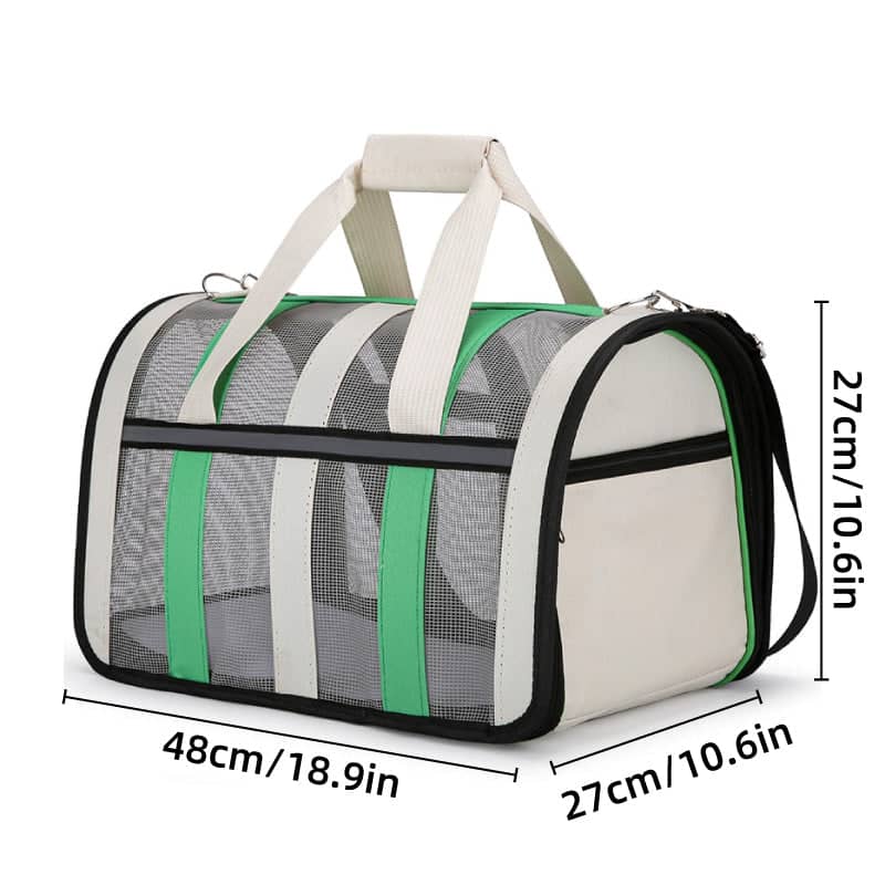Portable Soft Sided Pet Carrier Bag for Cats and Small Dogs - Rose Red - view 4