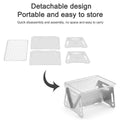 Portable Stainless Steel Camping BBQ Grill, Foldable Mini Charcoal Stove - view 5