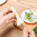 Portable Stainless Steel Scallion Cutter with 10 Circular Blades - view 5