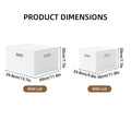 Portable Storage Box with Lid, White - Size L, 34.8 x 30 x 20 cm - view 4