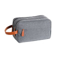 Portable Toiletry Storage Bag for Cosmetics Toiletries Makeup Brushes Razor - Grey