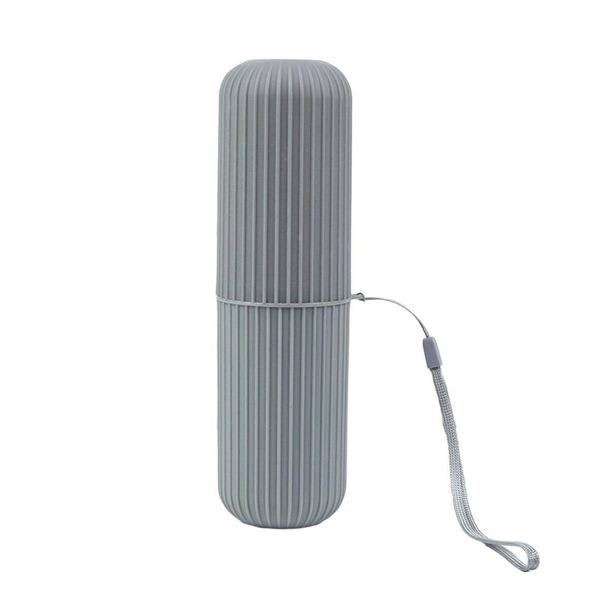 Portable Toothbrush and Toothpaste Travel Case - Grey