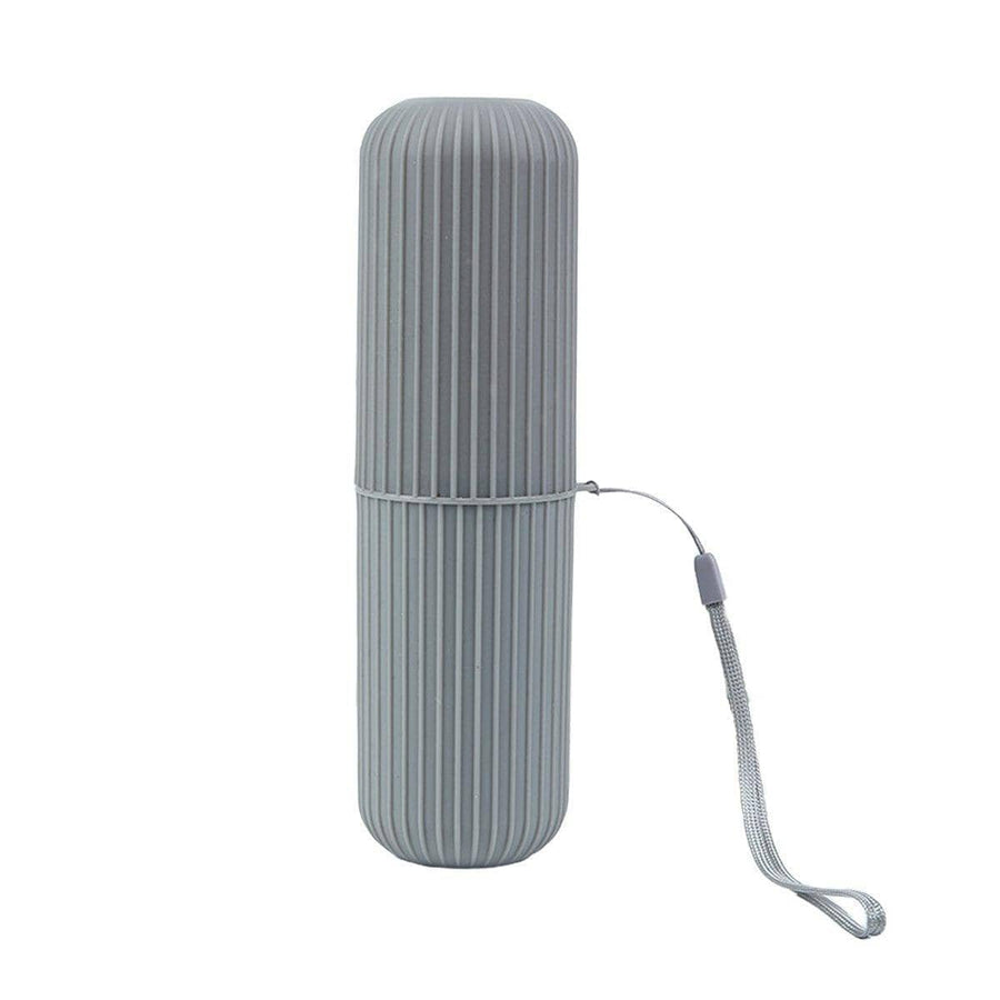 Portable Toothbrush and Toothpaste Travel Case - Grey