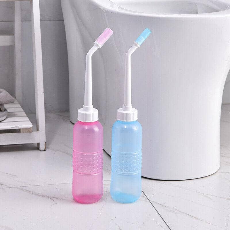 Portable Travel Bidet Bottle, 560 ml Handheld Sprayer - Pink - view 5