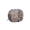 Portable Travel Makeup Bag Drawstring Cosmetic Pouch Organiser - Steel Rose