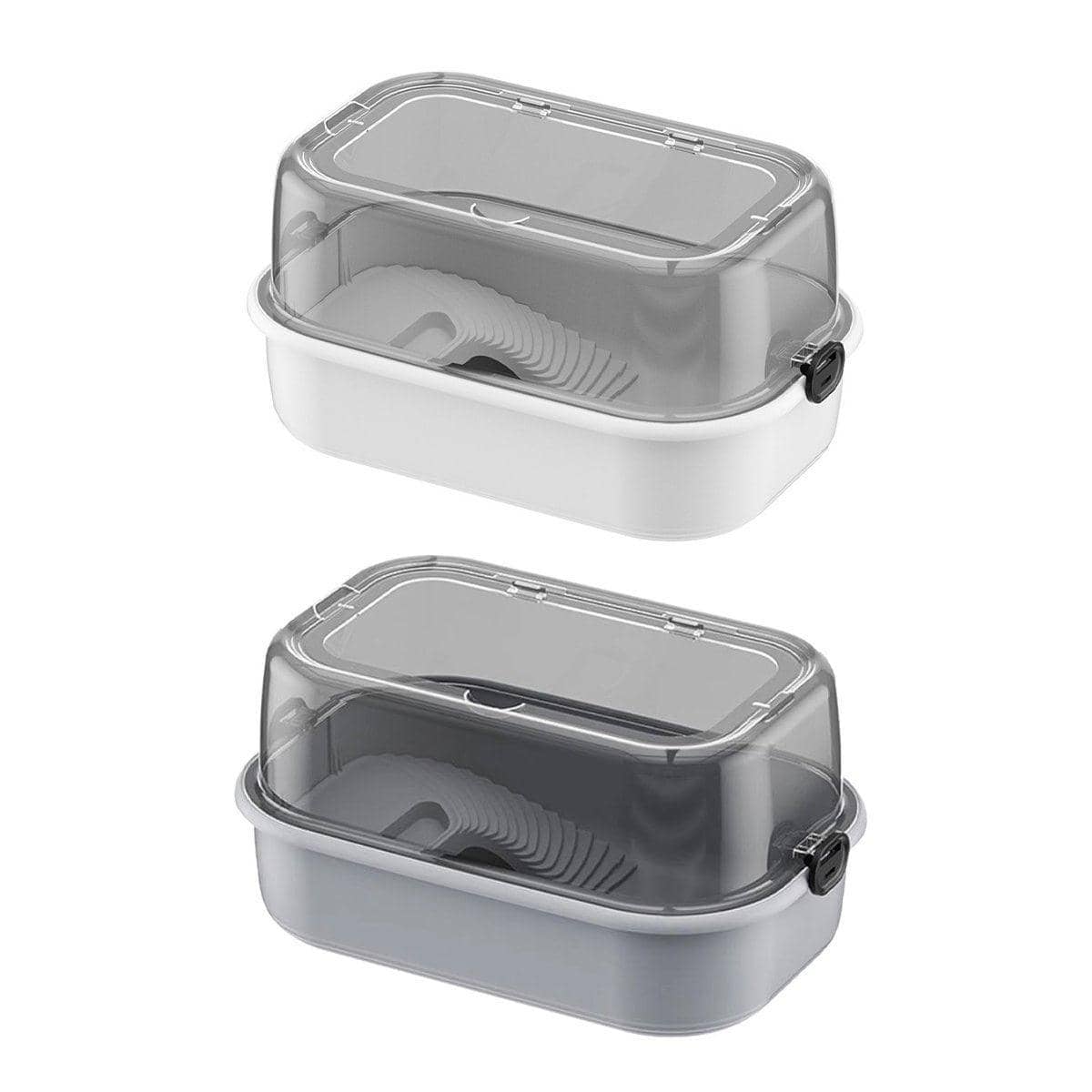 Portable Turtle Tank Breeding Box with Clear Cover - White - view 3