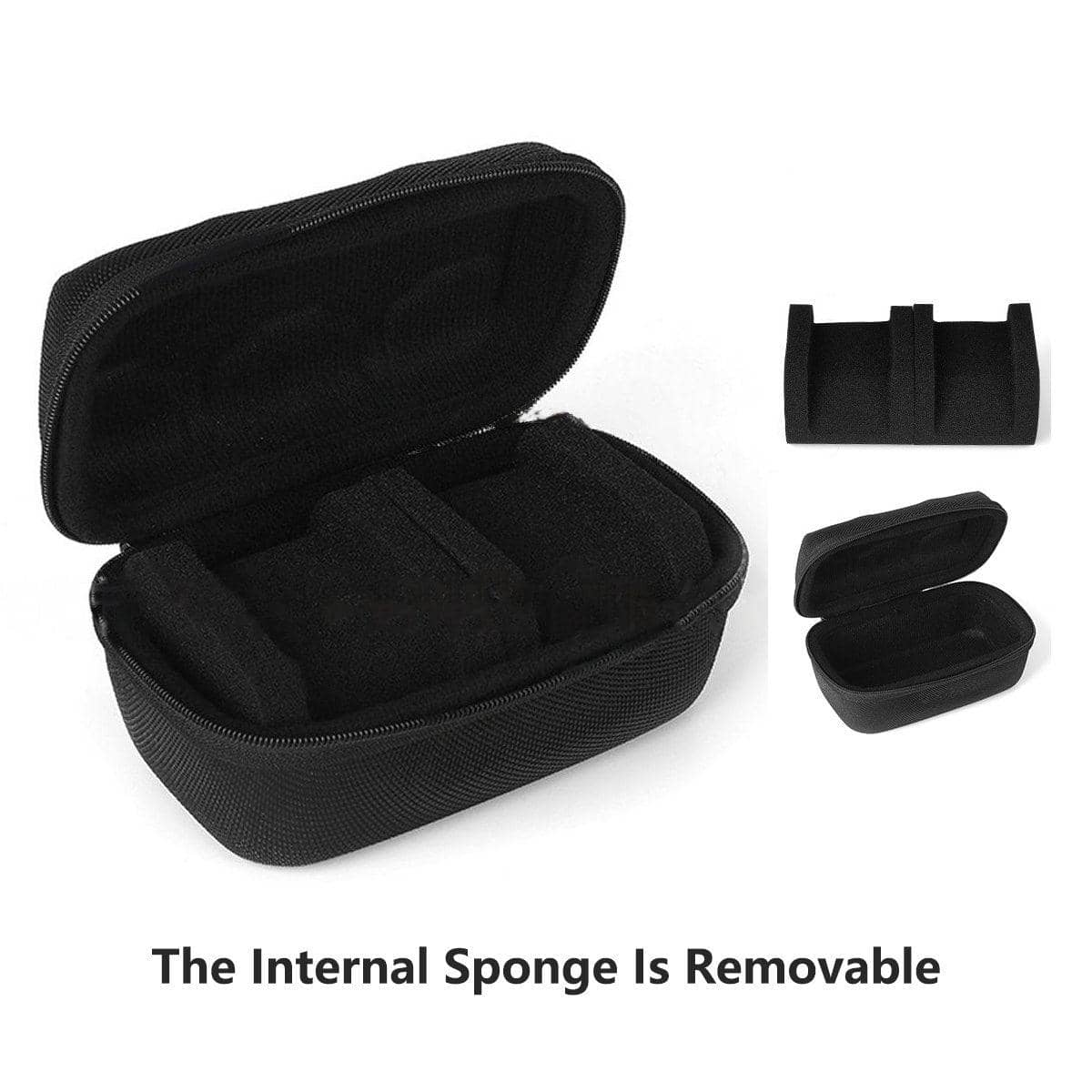 Portable Watch Organiser Travel Case for Two Watches - Black - view 4