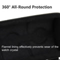 Portable Watch Organiser Travel Case for Two Watches - Black - view 5