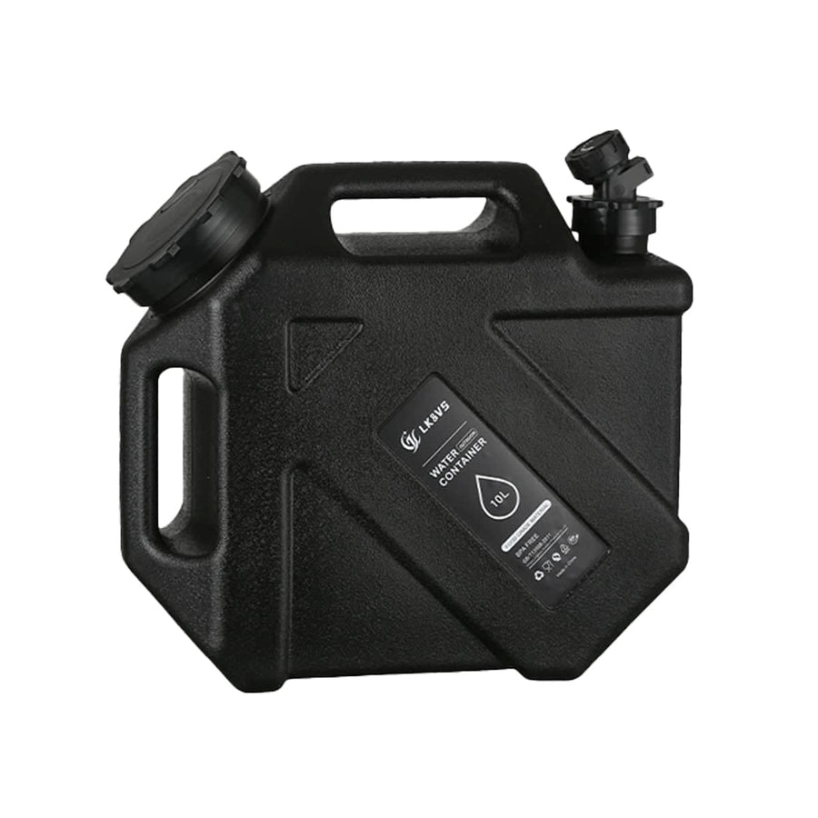 Portable Water Container with Tap, 10 L - Black