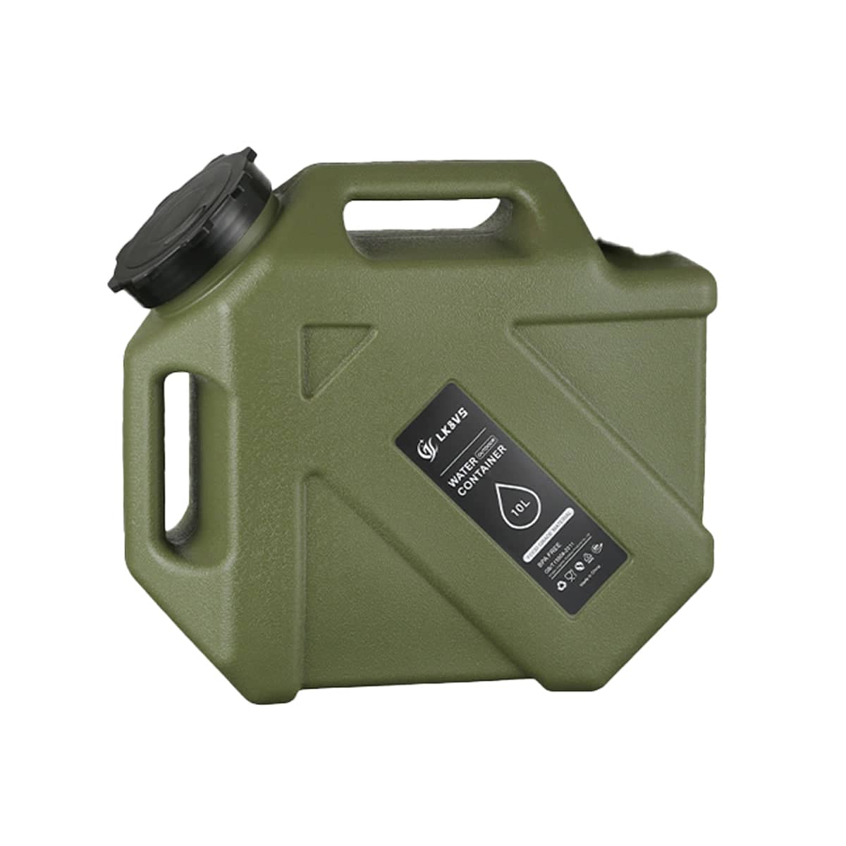 Portable Water Container with Tap, 10 L - Olive Green