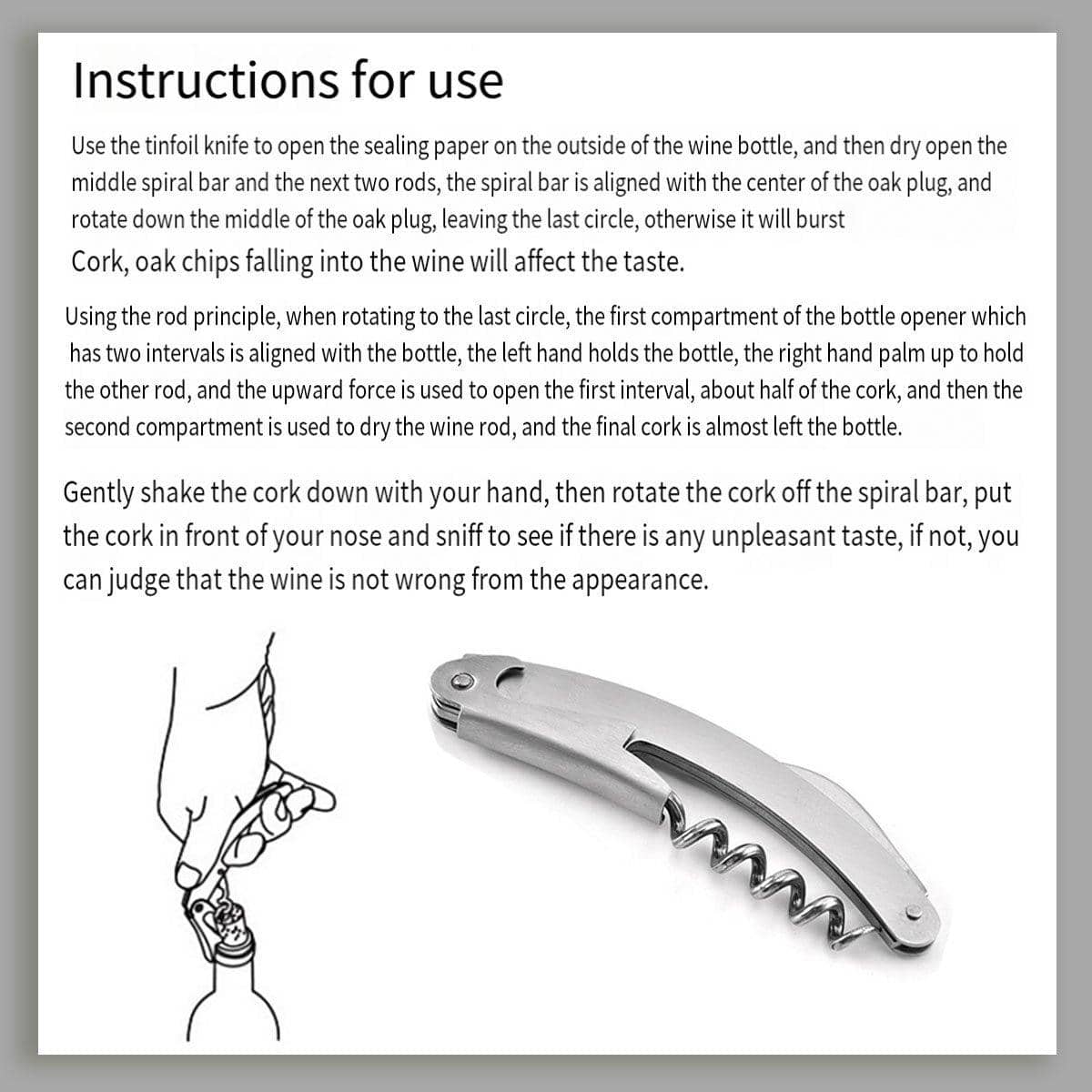 Portable Wine Bottle Opener Seahorse Knife, Pack of 3 for Beer and Wine - view 5