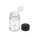 Powder Jars with Sifter and Flip Lid, Pack of 10 - Black Lid