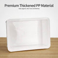PP Dough Proofing Box with Lid 60 x 40 x 7.5 cm Stackable Bakery Tray - view 5