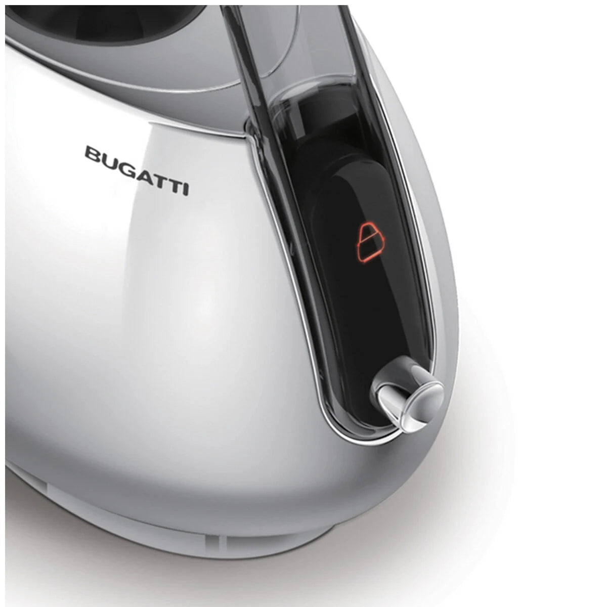 Bugatti Jackie Kettle 1.2L - Chrome 18/10 Stainless Steel, Tritan Handle, Simple On/Off - 02-JKCRNU