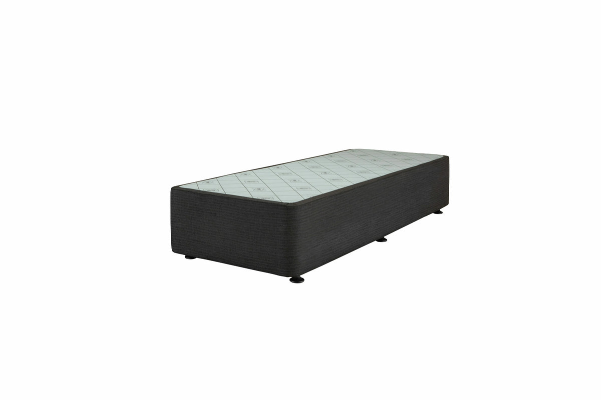 Sealy Long Single Spacesaver Base Left Drawers - Black Fabric, Patented Module Support - 728136