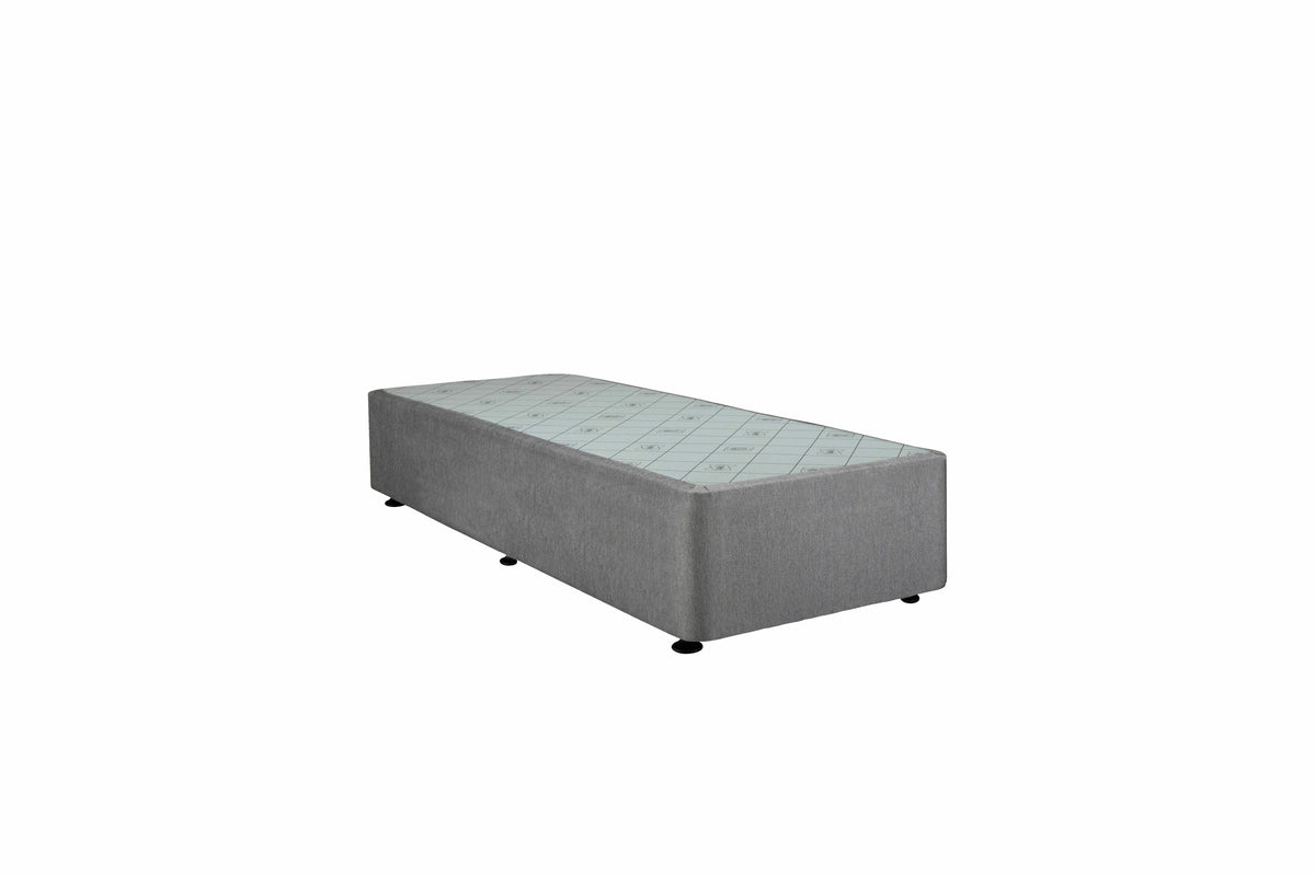 Sealy Long Single Spacesaver Base Blank - Charcoal Fabric, Patented Module Support - 728214