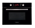 Artusi 60cm Compact Combi-Microwave Oven 44L - Black Glass - 13 Auto Programs - Child Lock - CAMC45B