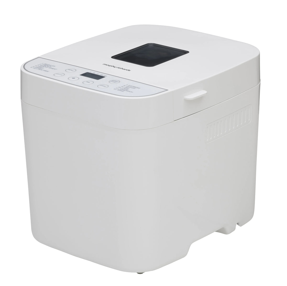 Morphy Richards Compact Bread Maker - 900g Loaf, Twelve Digital Programs, 13 Hour Delay Timer - MRBRD9WT