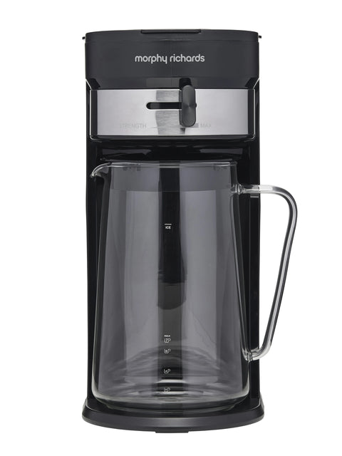 Morphy Richards Premium Iced Coffee Maker - Strength Dial, Glass Carafe, Black - MRCM90BK
