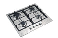 Trinity 60cm 4 Burner Gas Cooktop - Stainless Steel - Flame Failure Device - Cast Iron Trivets - TRG604SS