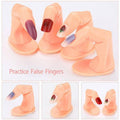 Practice Fake Fingers for Nail Art Training, Pack of 5 Display Hands - view 4