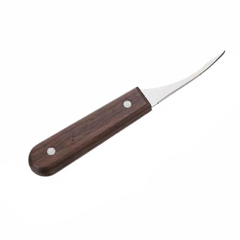 Prawn Peeler and Deveining Knife with Wooden Handle - view 2