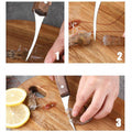 Prawn Peeler and Deveining Knife with Wooden Handle - view 4