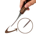 Prawn Peeler and Deveining Knife with Wooden Handle - view 5