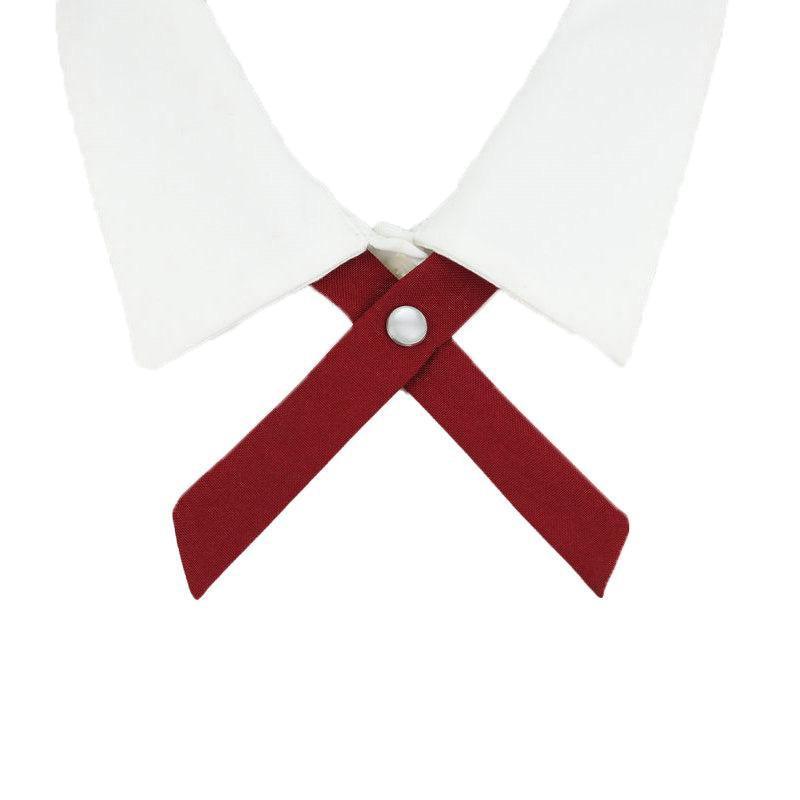 Pre-Tied Criss-Cross Bow Tie for Women and Girls - Burgundy